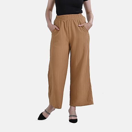 La Marey Swirl Jean and Pant-Trouser (Size M, 12 to 14) - Tan