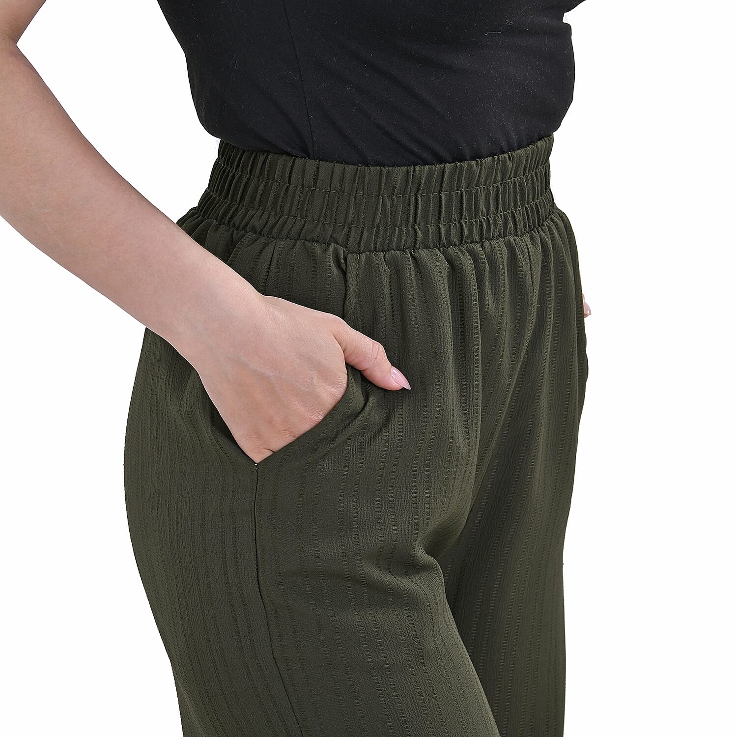 La Marey Wide Leg Pant with Elastic Waistband
