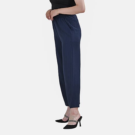 La Marey Swirl Jean and Pant-Trouser (Size M, 12 to 14) - Blue