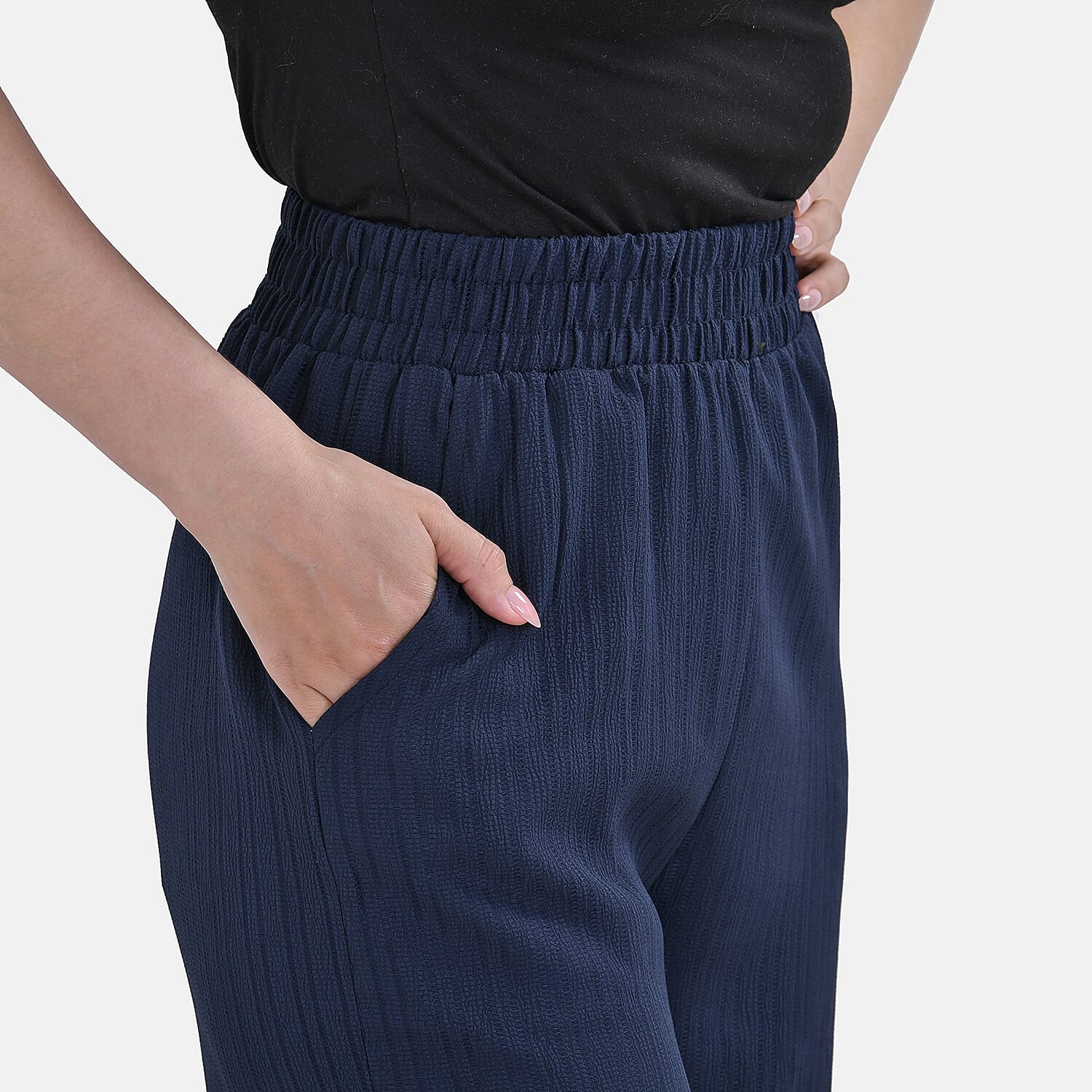  La Marey Wide Leg Pant with Elastic Waistband
