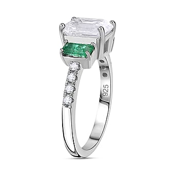 https://tjcuk.sirv.com/Products/77/8/7780365/Moissanite-Emerald-Main-Stone-With-Side-Stone-Ring-in-Rhodium-Overlay-_7780365_3.jpg?w=342&h=342