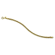 JCK Vegas CloseOut- 9K Yellow Gold Bella Spiga Bracelet (Size - 7.5)