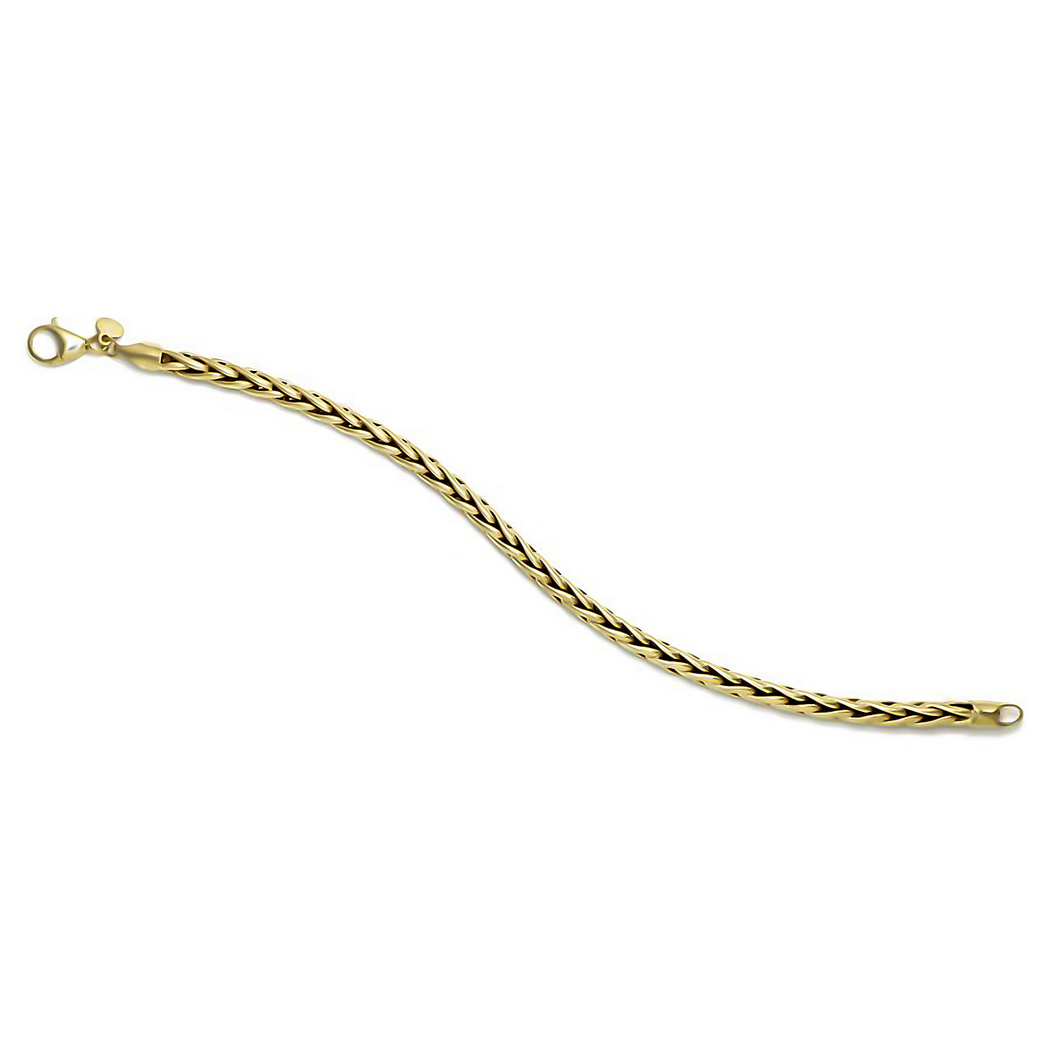 MAESTRO COLLECTION - Handmade 9K Yellow Gold Bella Spiga Bracelet (Size - 7.5), Gold Wt. 4.3 Gms