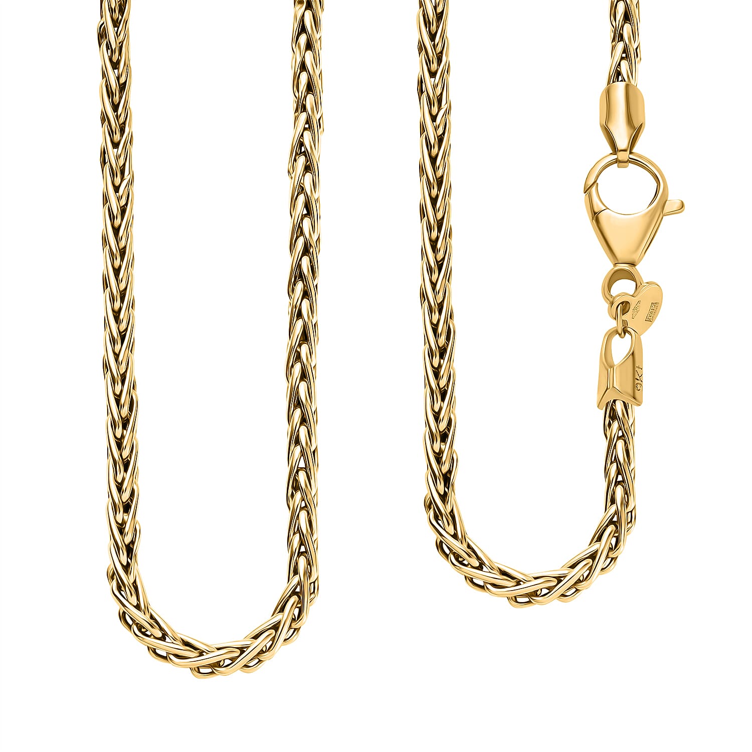 Maestro Collection - 9K Yellow Gold Bella Spiga Necklace (Size - 20), Gold Wt. 5.20 GM