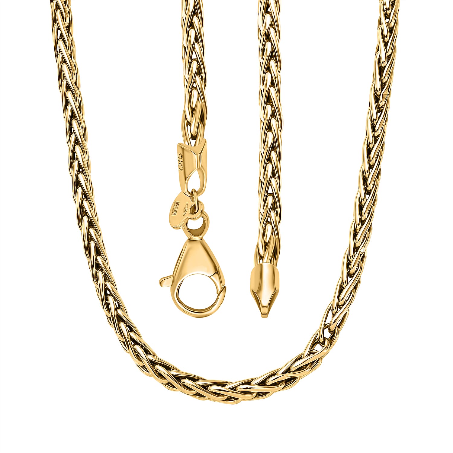 Maestro Collection - 9K Yellow Gold Bella Spiga Necklace (Size - 20), Gold Wt. 5.20 GM