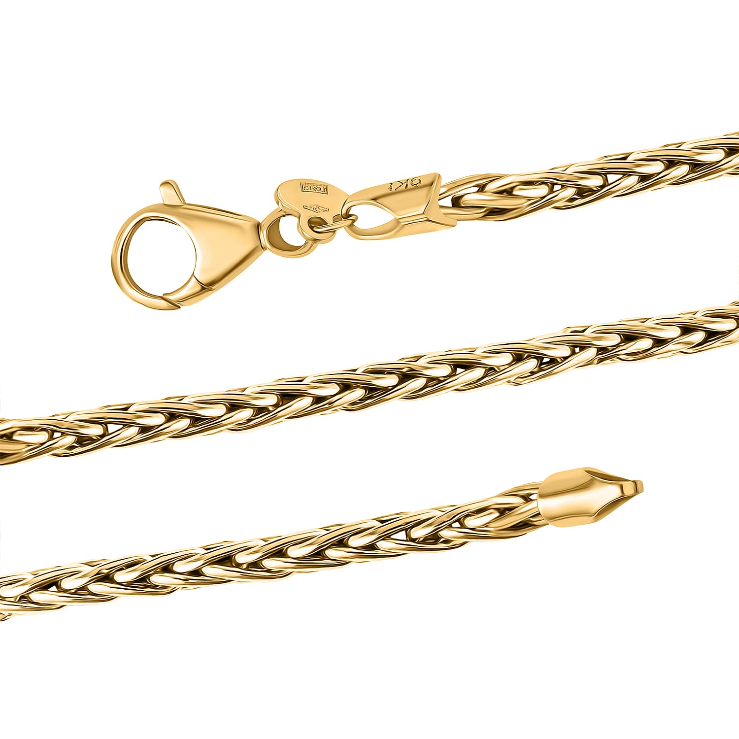 Maestro Collection - 9K Yellow Gold Bella Spiga Necklace (Size - 20), Gold Wt. 5.20 GM