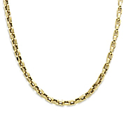 Maestro Collection - 9K Yellow Gold Mirror Grande Square Necklace (Size - 20), Gold Wt. 7.53 Gms