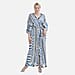 Closeout Deal- Stylish Long Sleeve Bohemian Print Long Kimono - Cream