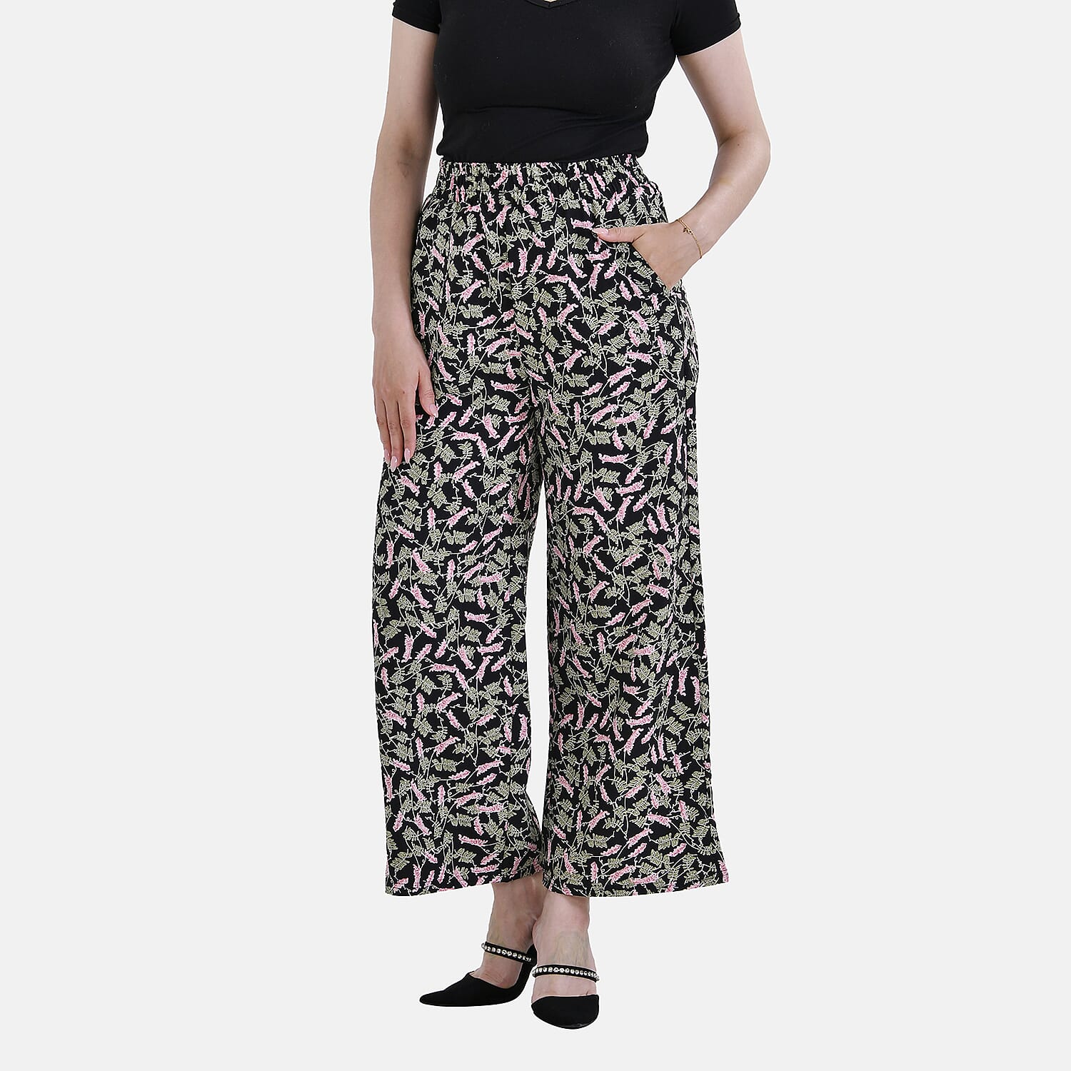  La Marey Wide Leg Pant with Elastic Waistband