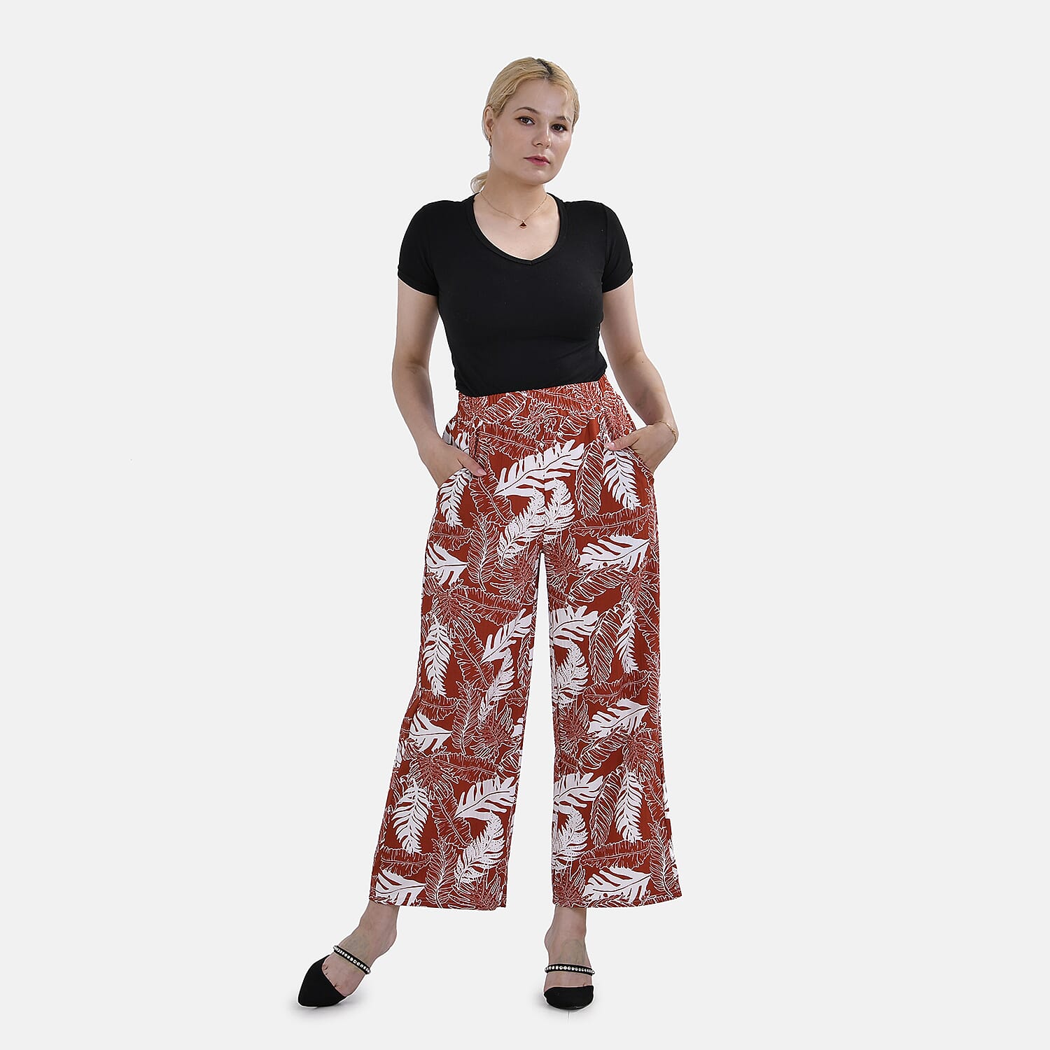  La Marey Wide Leg Pant with Elastic Waistband