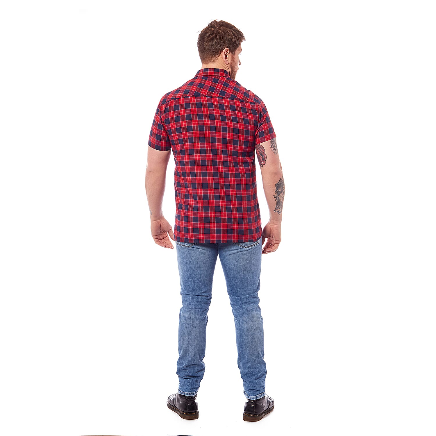 Arctic Storm Mens Check Shirt (Size L) - Red