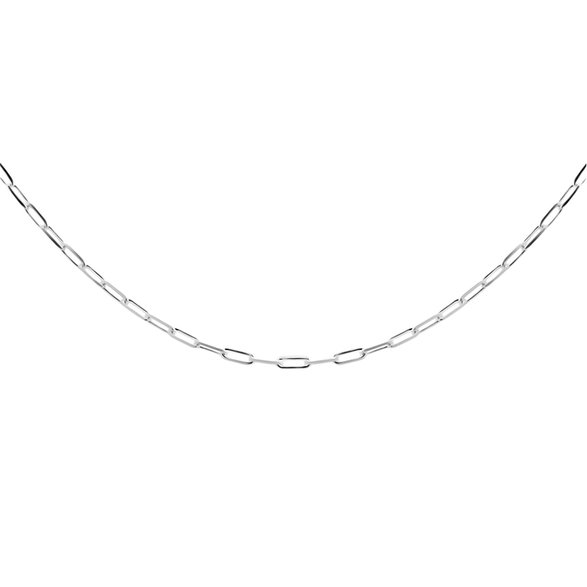 Sterling Silver Paperclip Chain (Size - 20)