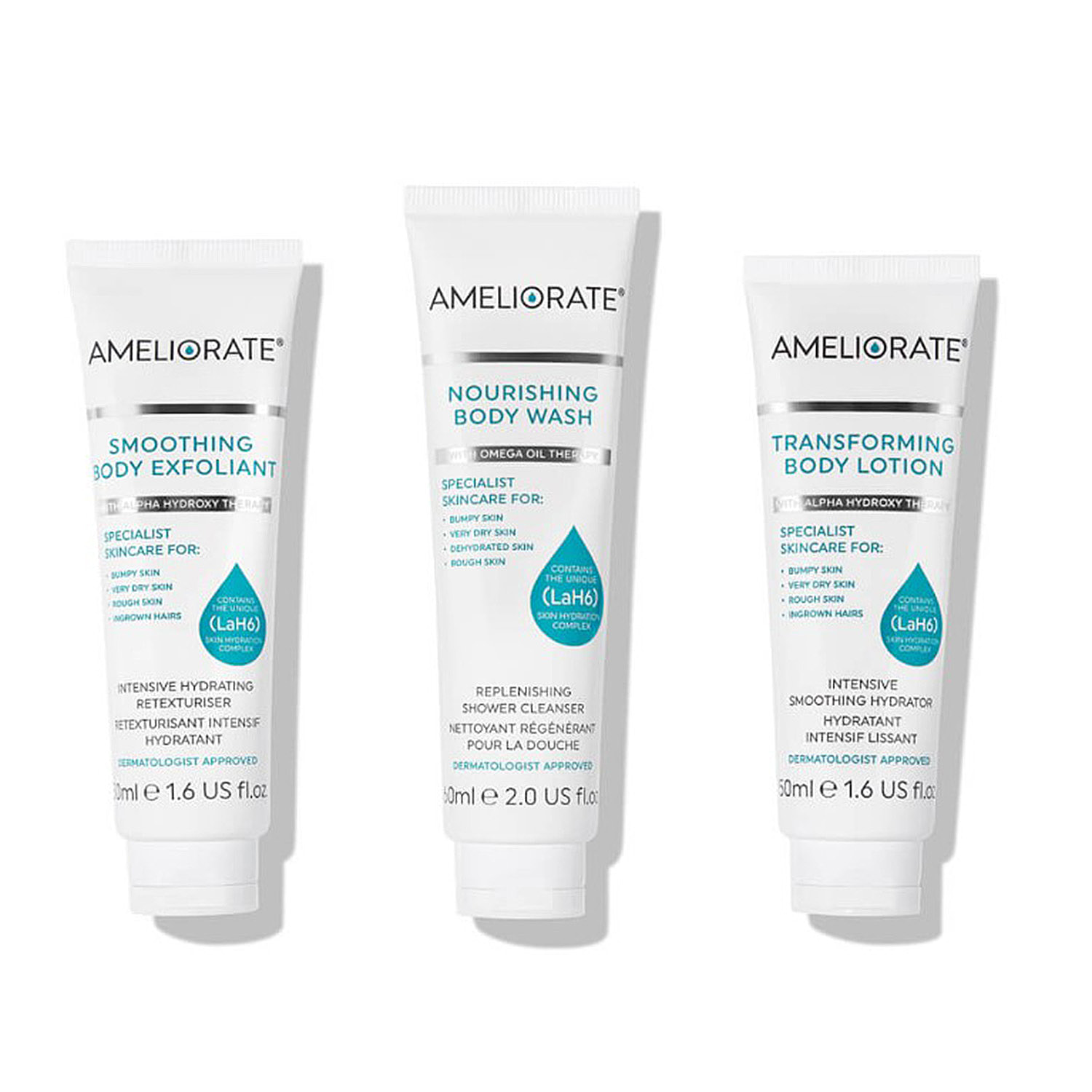 One Time Closeout- Ameliorate 3 Steps to Smooth Skin - Intensive Smoothing Bodycare Remige