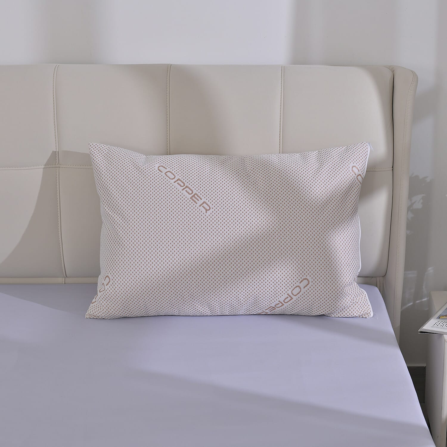 Copper Pillowcase (Size 75x50 cm) - White