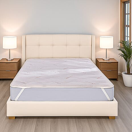 Copper Infused Polyester Mattress Topper(90x190-5 cm)