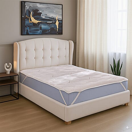 Copper Infused Polyester Mattress Topper(135x190-5 cm)
