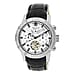Heritor Automatic Hannibal Black Analog Dial 5 ATM Mens Watch in Black Genuine Leather Strap