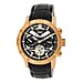 Heritor Automatic Hannibal Black Analog Dial 5 ATM Mens Watch in Black Genuine Leather Strap