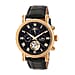 Heritor Automatic Winston Semi-Skeleton Leather-Band Men's Watch