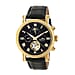 Heritor Automatic Winston Semi-Skeleton Leather-Band Men's Watch
