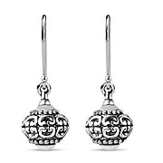 Antique Moroccan Style Sterling Silver Dangle Earrings