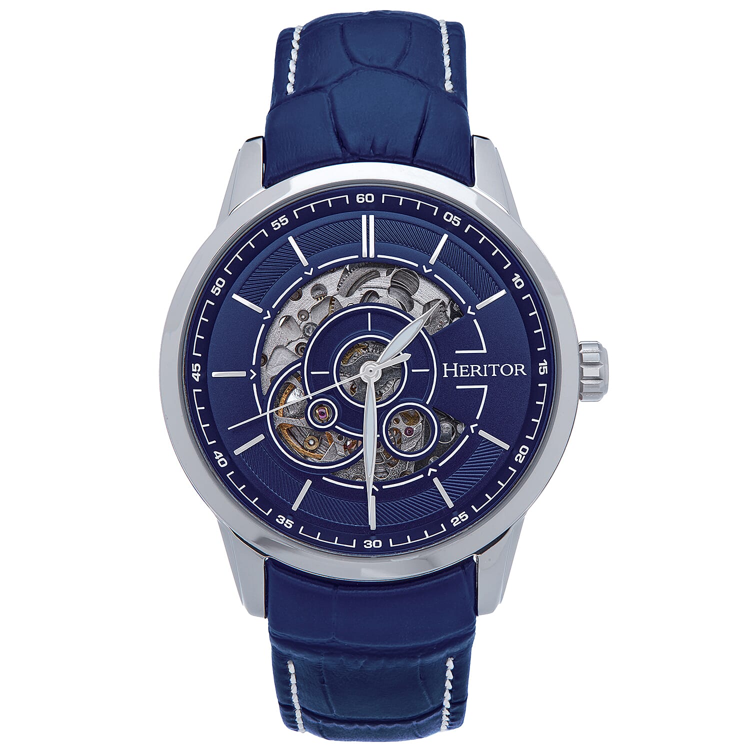 Heritor Automatic Mens Watch in Stainless Steel