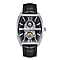 Heritor Automatic Masterson Black Dial Silver 5 ATM Mens Watch in Black Genuine Leather Strap