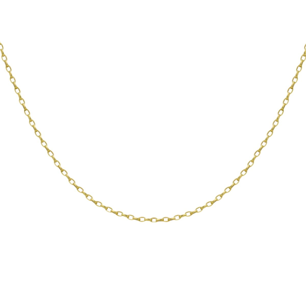 9K Yellow Gold  Chain (Size - 18),  Gold Wt. 1.3 Gms