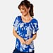 Emreco Short Sleeve Print Off Shoulder Top