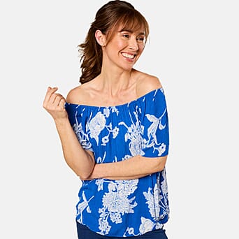 https://tjcuk.sirv.com/Products/77/8/7783260/Emreco-Short-Sleeve-Print-Off-Shoulder-Top-Size-14-Royal-Blue_7783260_2.jpg?w=342&h=342