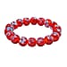 Red Colour Murano Style Glass Stone Bracelet