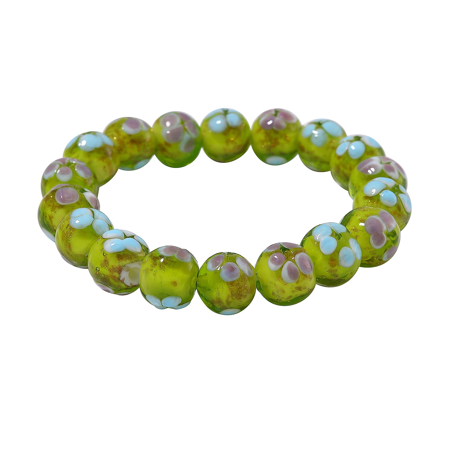 Glass stone bracelet clearance