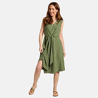 https://tjcuk.sirv.com/Products/77/8/7783953/Emreco-Tie-Front-Sleeveless-V-Neck-Midi-Dress-Size-12-Khaki_7783953_1.jpg?w=342&h=342