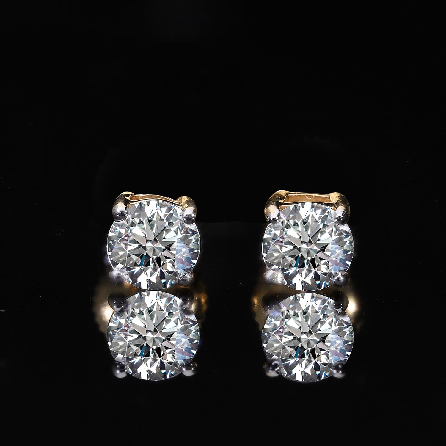 The Showstopper Deal Luxuriant Diamond - SGL Certified Lab Grown Diamond (VS-E/F) Solitaire Stud Earrings