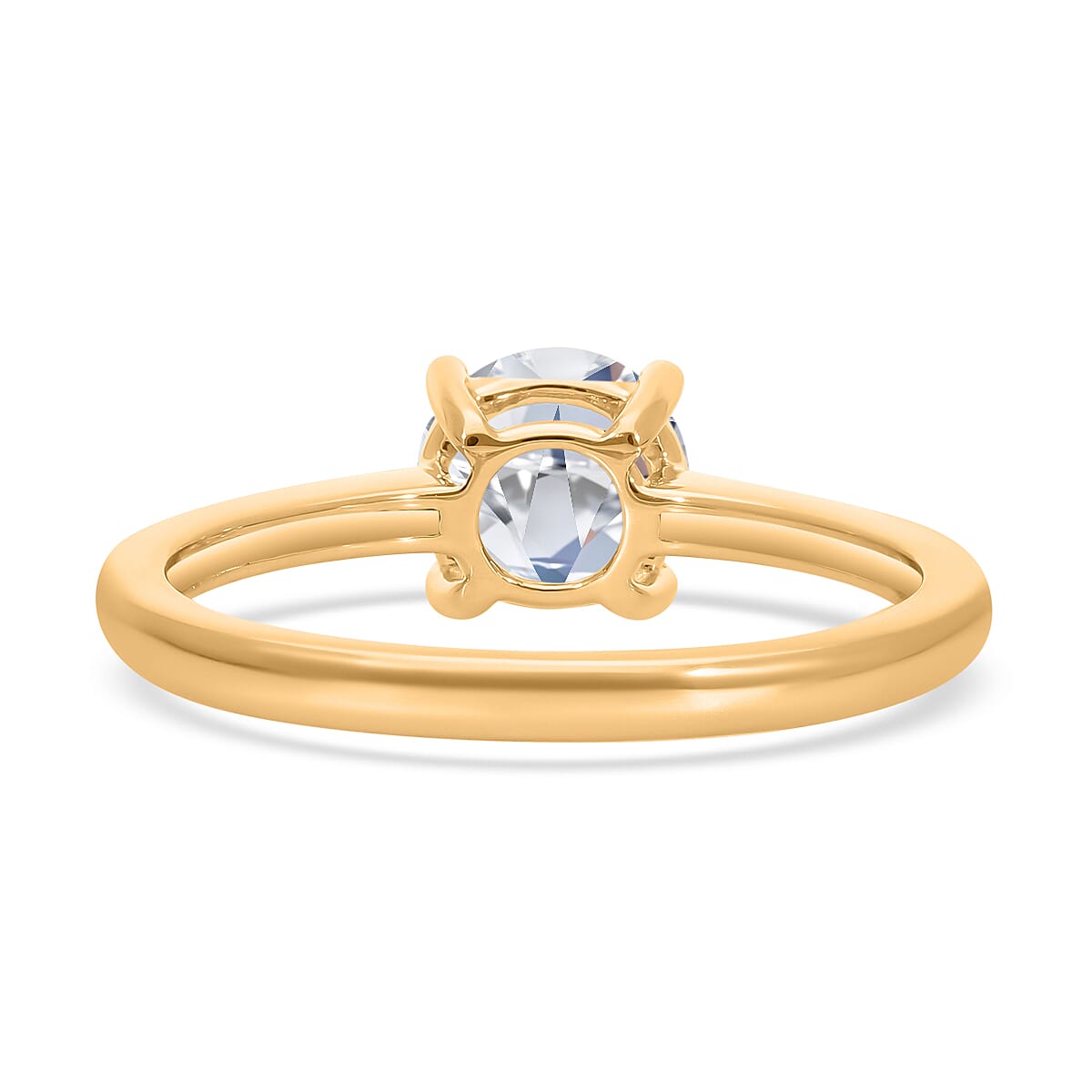JCK Vegas Closeout Luxuriant Diamond - 14K Yellow Gold IGI Certified (VS2-D) Lab Grown Diamond Solitaire Ring 1.00 Ct.