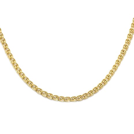 Maestro Collection-9K Yellow Gold Infinity Necklace (Size - 24) With Lobster Clasp. Gold Wt 4.77 Gms