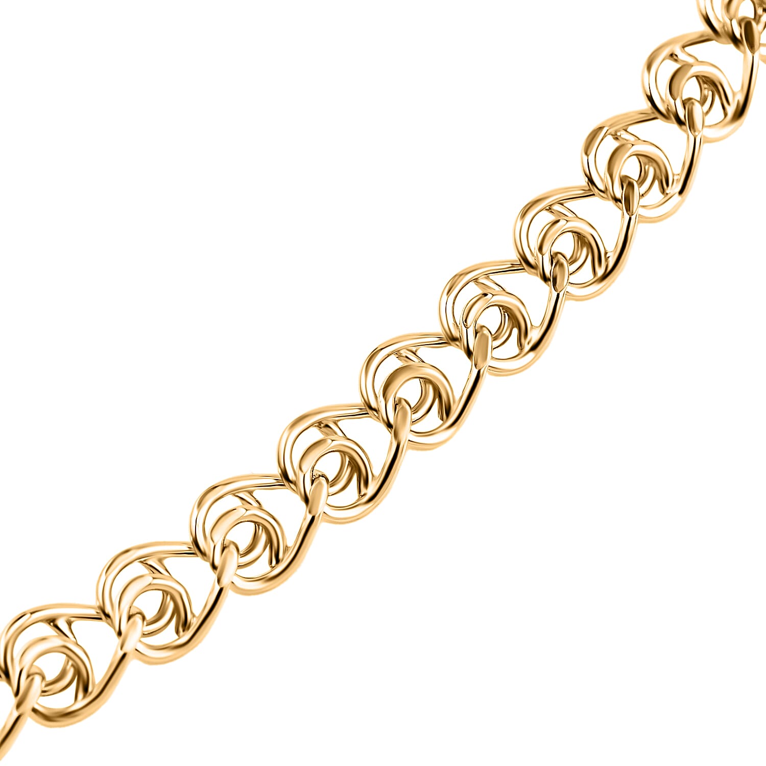 Maestro Collection - 9K Yellow Gold Infinity Necklace (Size 24) with Lobster Clasp, Gold Wt. 4.77 Gms.