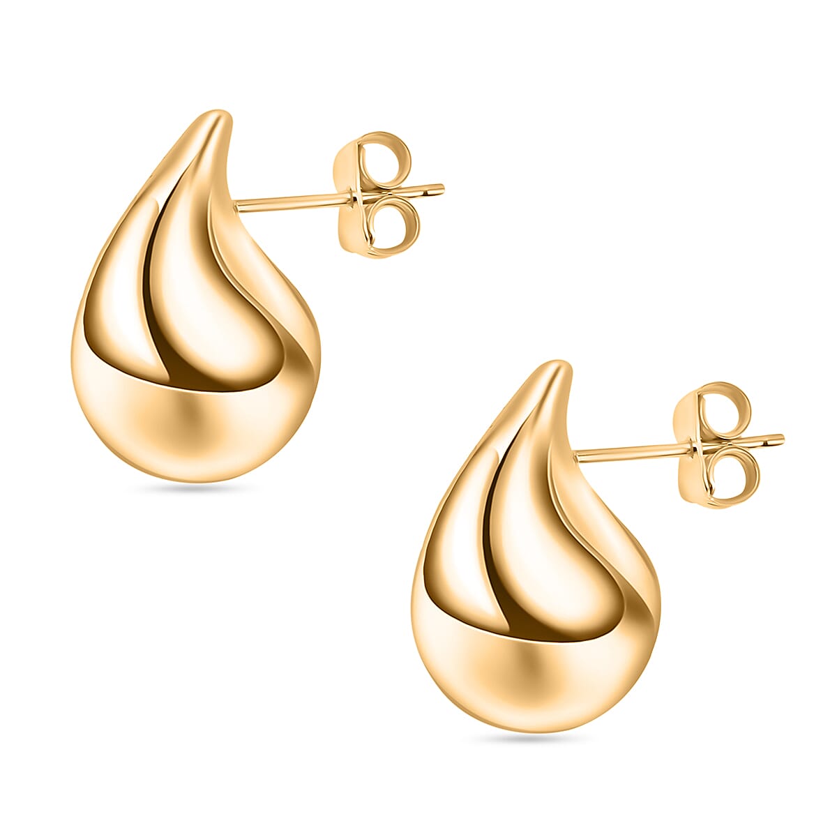 Designer Inspired Mega Close Out -  9K Yellow Gold Tear Drop Earring
