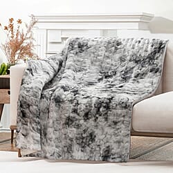 Super Soft Textured Sherpa Blanket - 600gsm