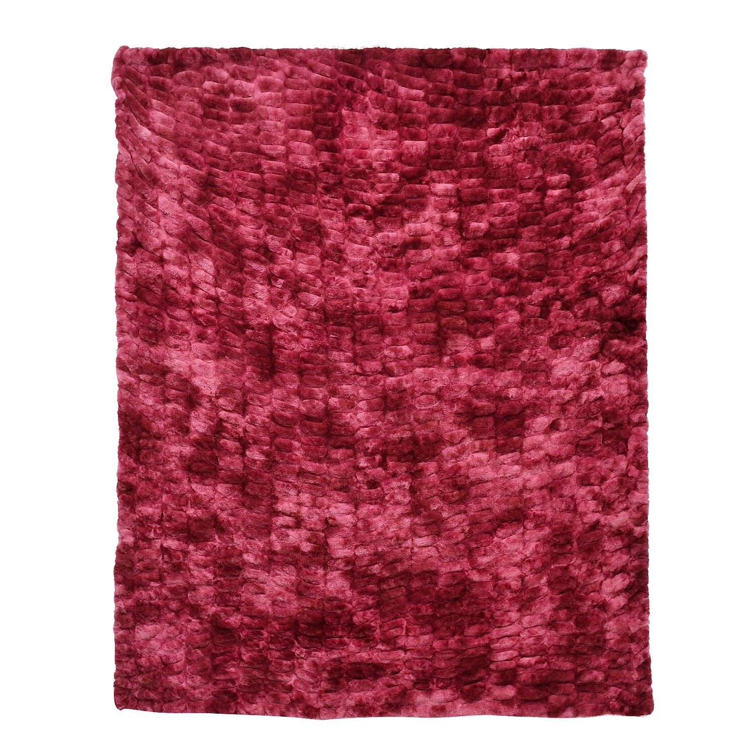 Super Soft Luxurious Faux Fur Blanket 600GSM - Red