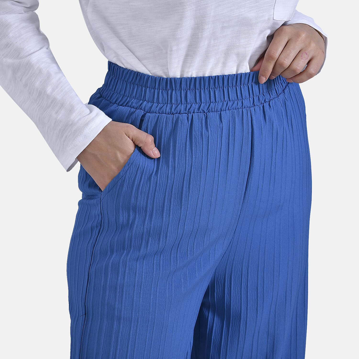 La Marey Printed Wide Leg Pants 