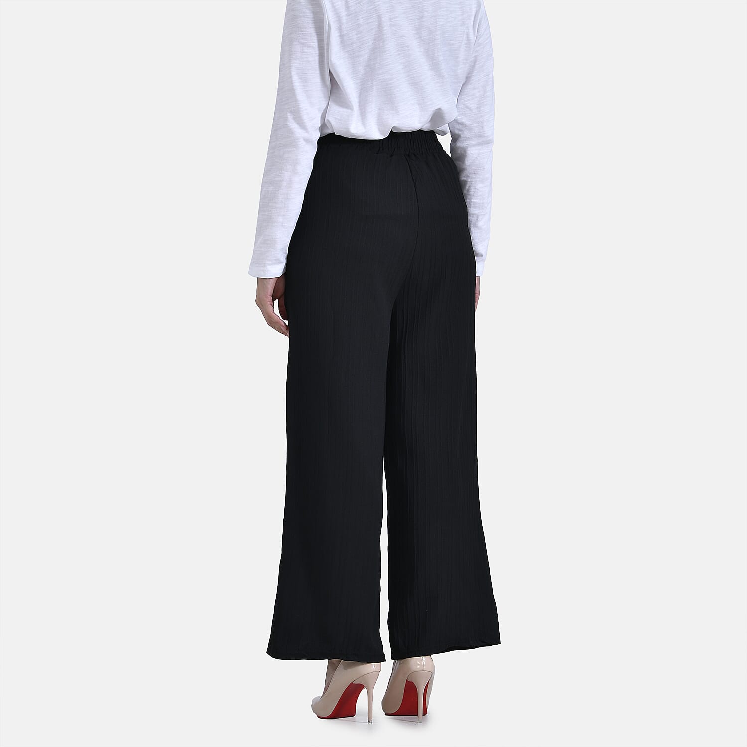 La Marey Printed Wide Leg Pants 