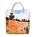  Signare Tapestry Monet Poppy Field Print Foldaway Bag - Orange & Blue