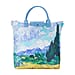  Signare Tapestry Monet Poppy Field Print Foldaway Bag - Orange & Blue
