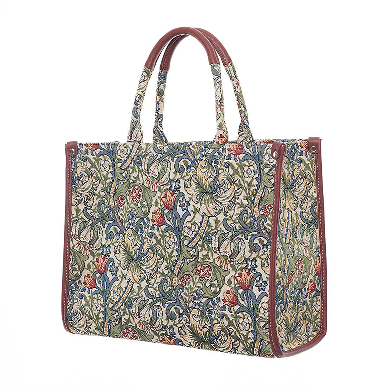 Signare Tapestry Leatherette Golden Lily City Bag - Multi