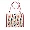 Signare Tapestry Cheeky Cat City Bag - Red