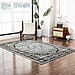 Traditional Style Printed Pile Carpet - Grey