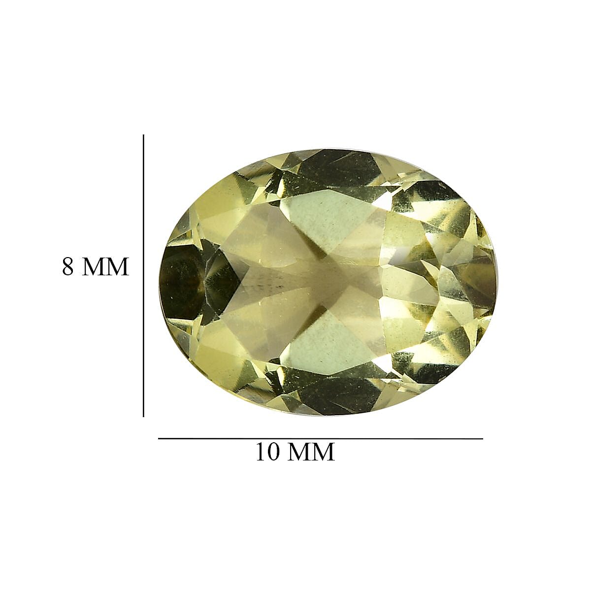 Green Gold Quartz Oval 10x8 mm