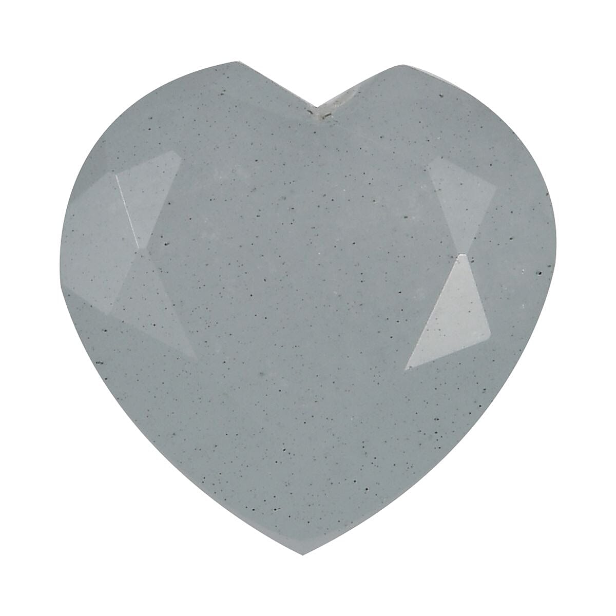 Milky Aquamarine Heart 9 mm