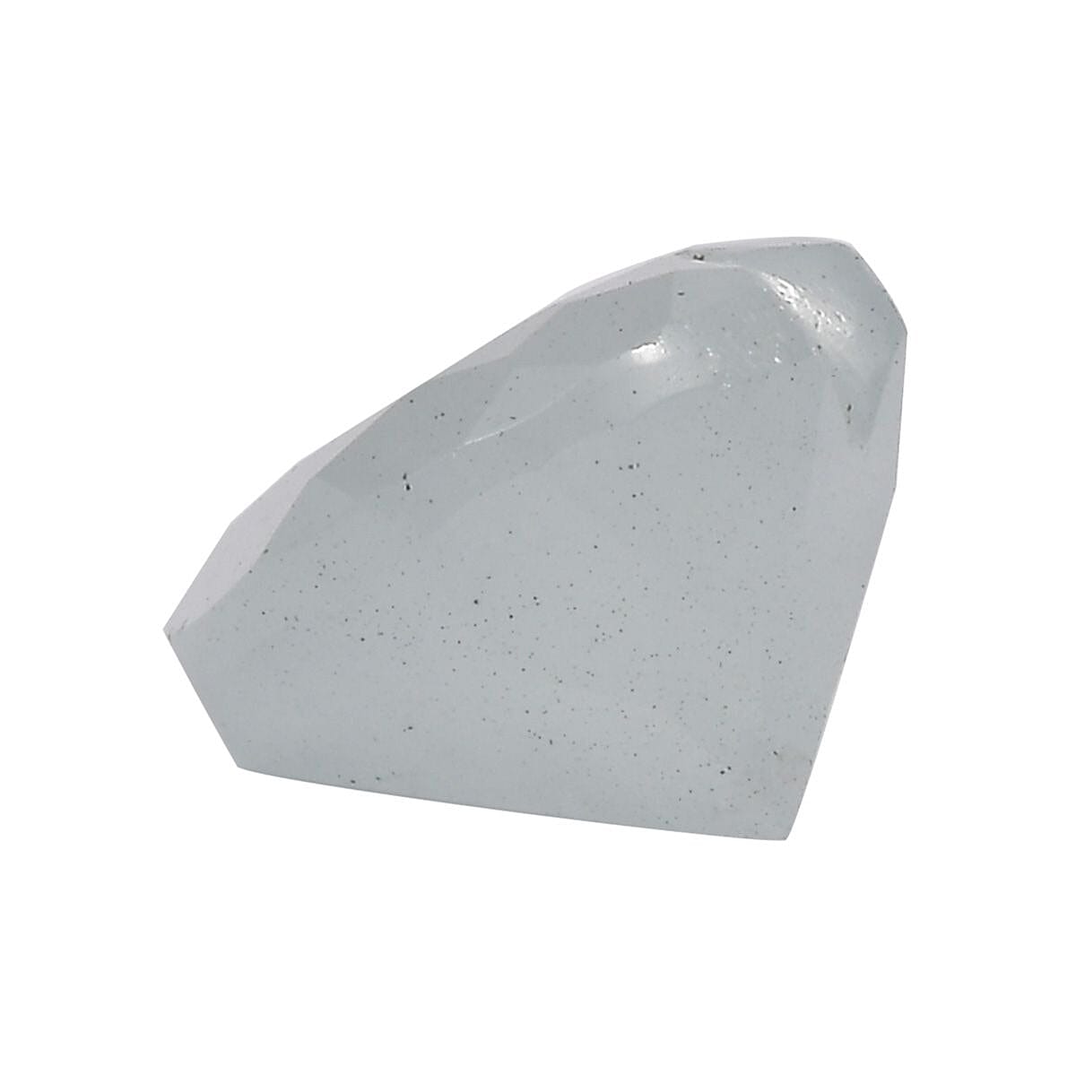 Milky Aquamarine Heart 9 mm